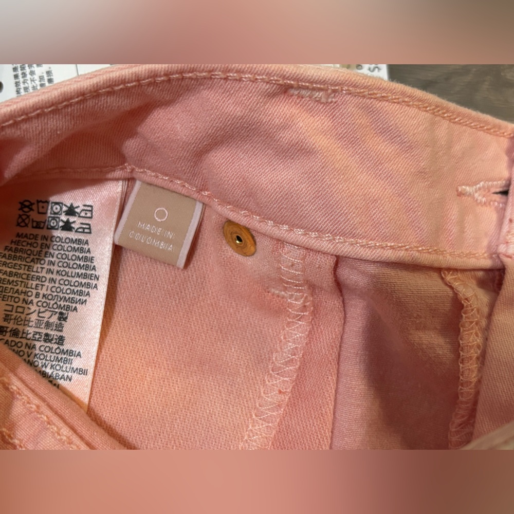 Michael Kors Light Pink Frayed Jean Shorts - Size 0 - New With Tags - Picture 14 of 16